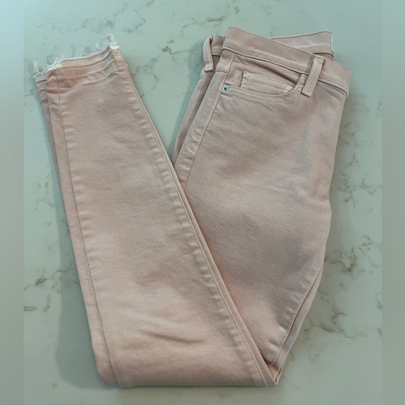 Current/Elliott Primrose Pink Released Hem The Stiletto Jean - Picture 1 of 5